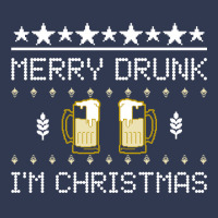 Merry Drunk I'm Christmas Beer Ugly Christmas Sweater Sweatshirt Basic T-shirt | Artistshot