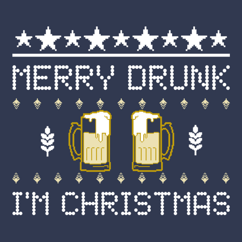 Merry Drunk I'm Christmas Beer Ugly Christmas Sweater Sweatshirt Basic T-shirt | Artistshot