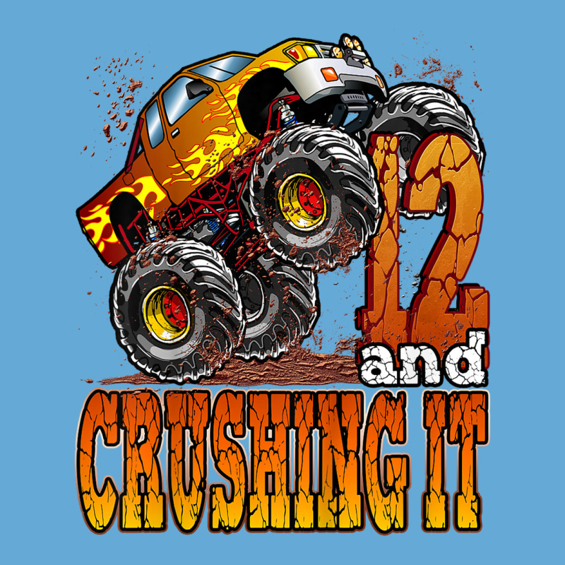 Kids 12 Year Old Monster Truck Birthday Shirt 12 & Crushing It Basic T-shirt | Artistshot