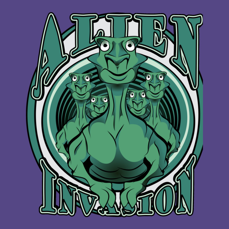 Alien Invasion Basic T-shirt by DustinNewman | Artistshot