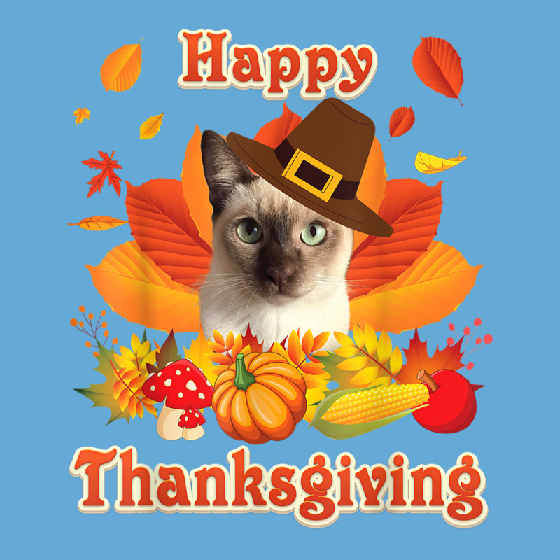 Happy Thanksgiving Tonkinese Cat I'm Thankful For My Turkey Basic T-shirt | Artistshot