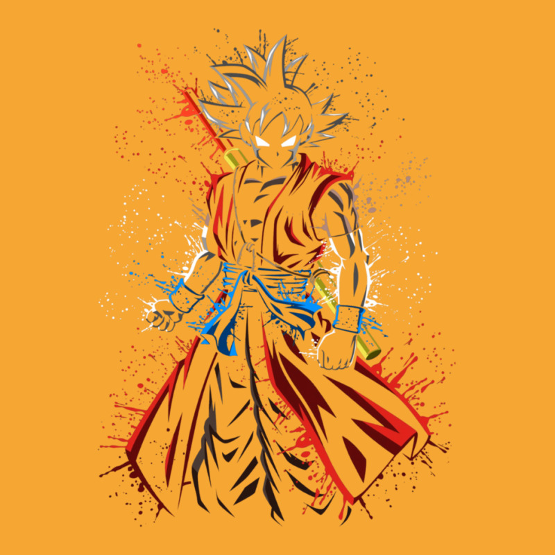 Goku Power Pole Ink Splatter For Boyfriend Basic T-shirt | Artistshot