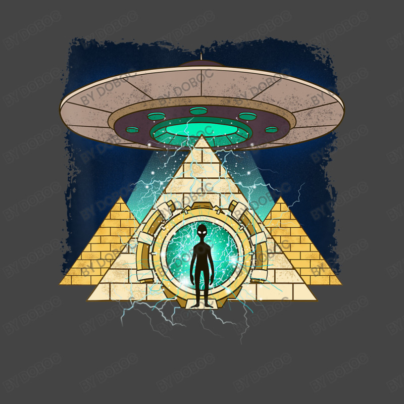 Ancient Astronaut Egyptian Pyramid Alien Conspiracy Theory Basic T-shirt by doboc | Artistshot