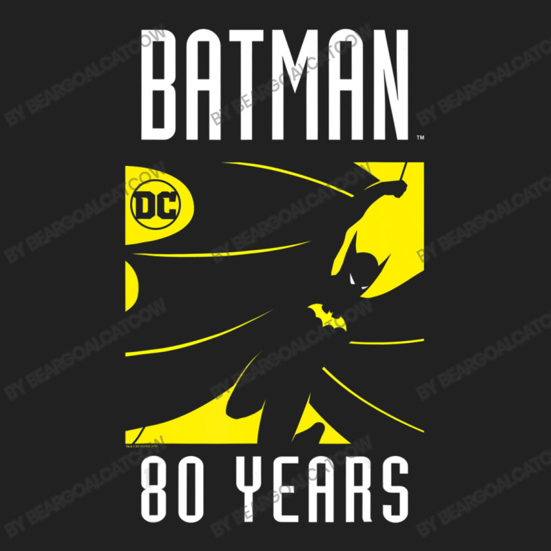 B.at.man 80 Years Basic T-shirt by beargoalcatcow | Artistshot