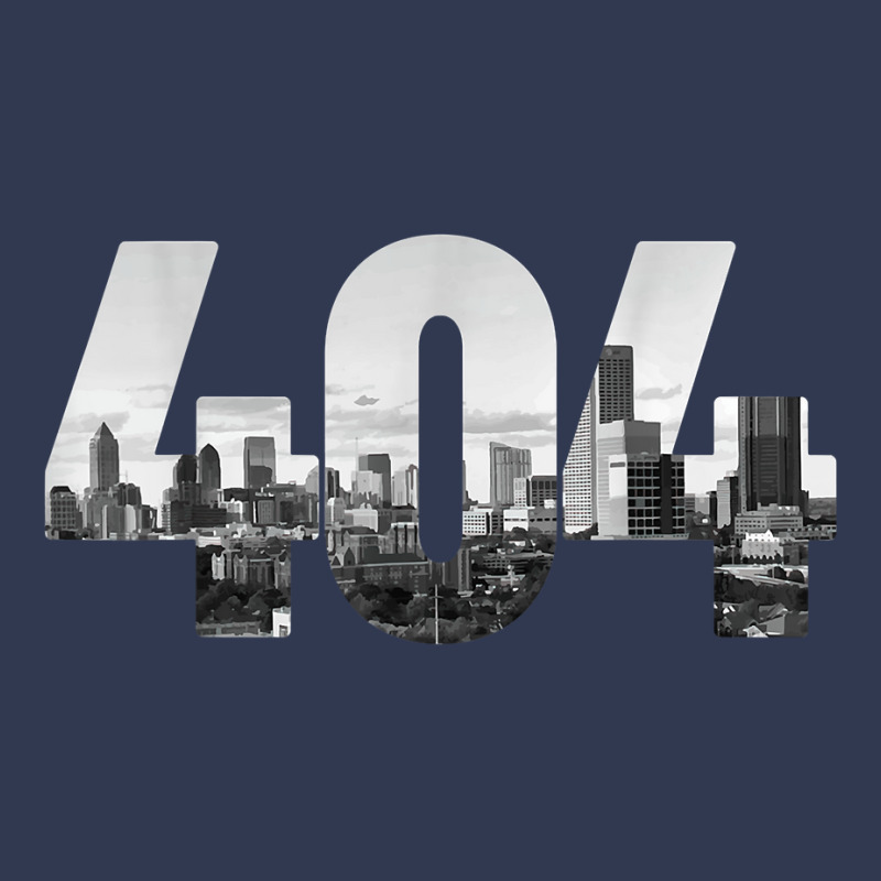 Atlanta 404 Area Code Skyline Atl Georgia Vintage T Shirt Basic T-shirt by cm-arts | Artistshot