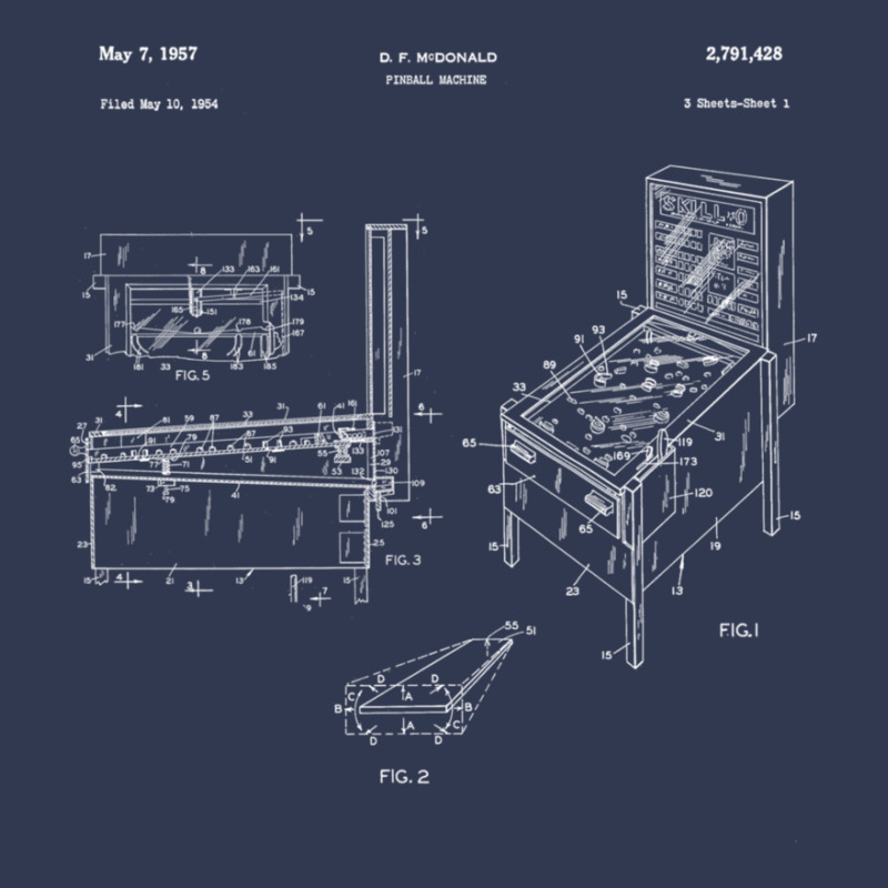 Classic Retro Pinball Pinball Patent Gift Basic T-shirt | Artistshot