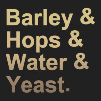 Barley Hops Water Yeast Basic T-shirt | Artistshot