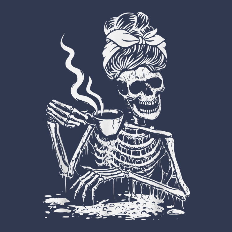 Skeleton Coffee Messy Bun   Front Design T Shirt Basic T-shirt | Artistshot