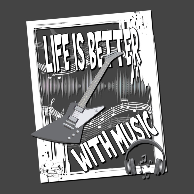 Life Is Better With Music Notes Guitar Headphone Graphics Basic T-shirt | Artistshot