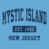 Womens Mystic Island New Jersey Nj Vintage Athletic Sports Design V Ne Basic T-shirt | Artistshot