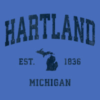 Hartland Michigan Mi Vintage Athletic Navy Sports Design Tank Top Basic Youth T-shirt | Artistshot