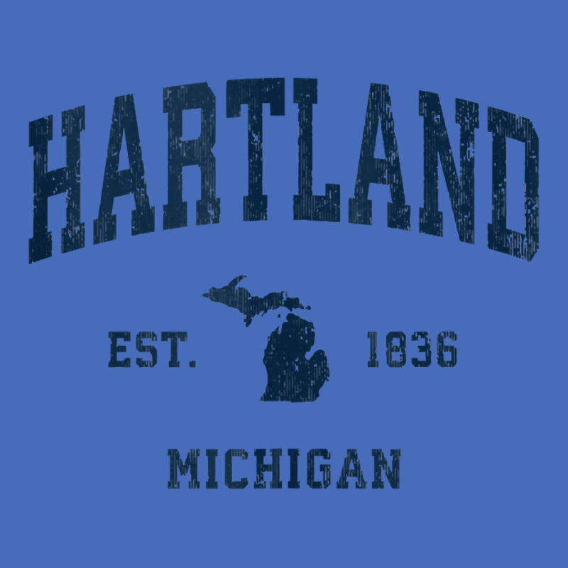 Hartland Michigan Mi Vintage Athletic Navy Sports Design Tank Top Basic Youth T-shirt by vaeriburaeme | Artistshot