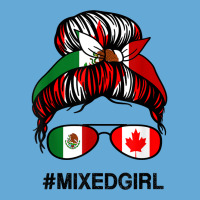 Mexico Canada Flag Mexican Canadian Messy Bun T Shirt Basic Youth T-shirt | Artistshot