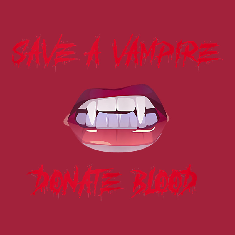 Vampire Teeth   Save A Vampire Donate Blood Halloween Tank Top Basic Youth T-shirt by cm-arts | Artistshot