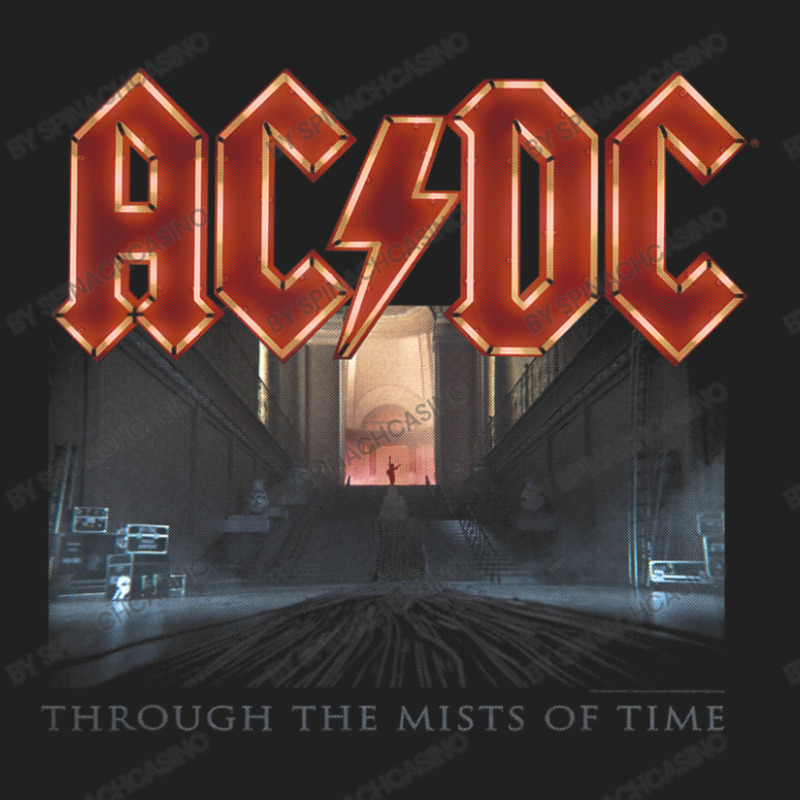 A.c.d.c Through The Mists Of Time Basic Youth T-shirt by Spinachcasino | Artistshot