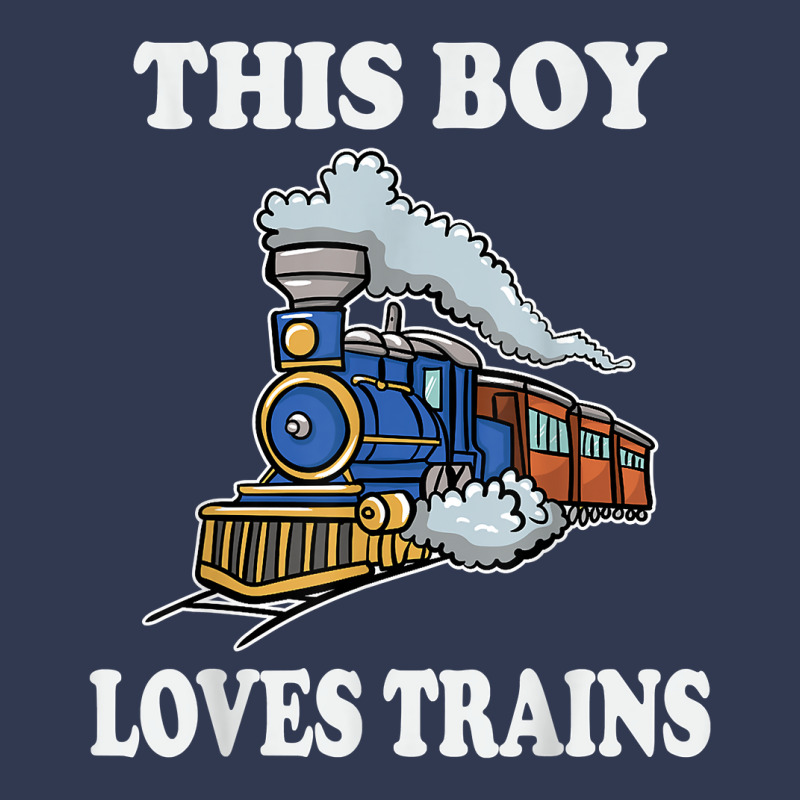 This Boy Loves Trains Gift Train Wagon Lover Gifts T Shirt Basic Youth T-shirt by cm-arts | Artistshot