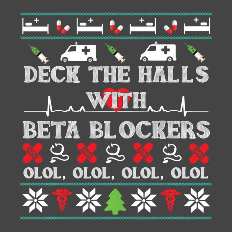 Deck The Halls Beta Blockers Nurse Christmas Ugly Sweater Basic Youth T-shirt by behindcedar22 | Artistshot