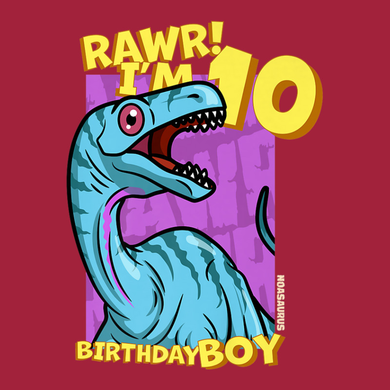 Rawr! I'm 10 Birthday Boys 10th Birthday Dino Noasaurus Basic Youth T-shirt | Artistshot