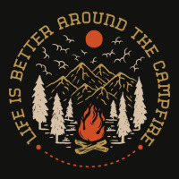 Life Is Better Around The Campfire Scorecard Crop Tee | Artistshot