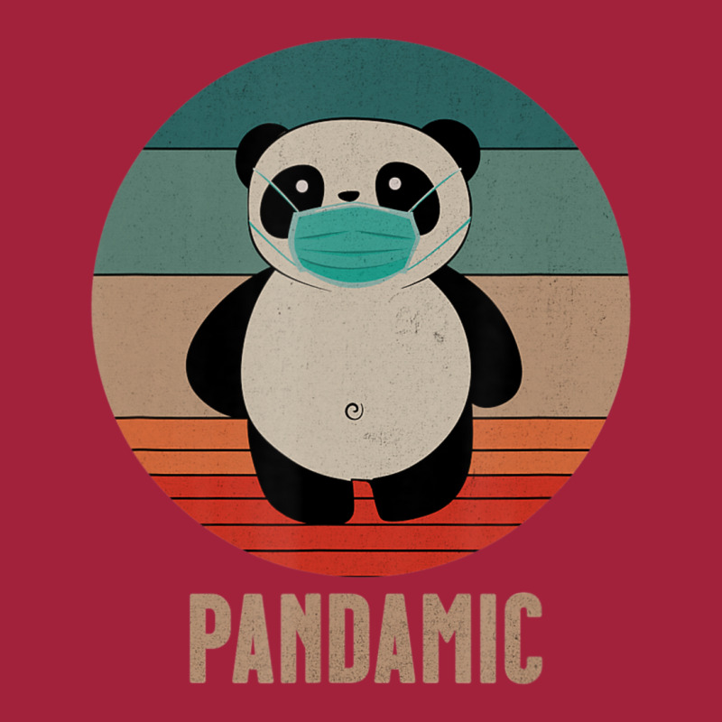 Panda Bear With Mask Pandemic Pandamic Retro Panda Basic T-shirt | Artistshot