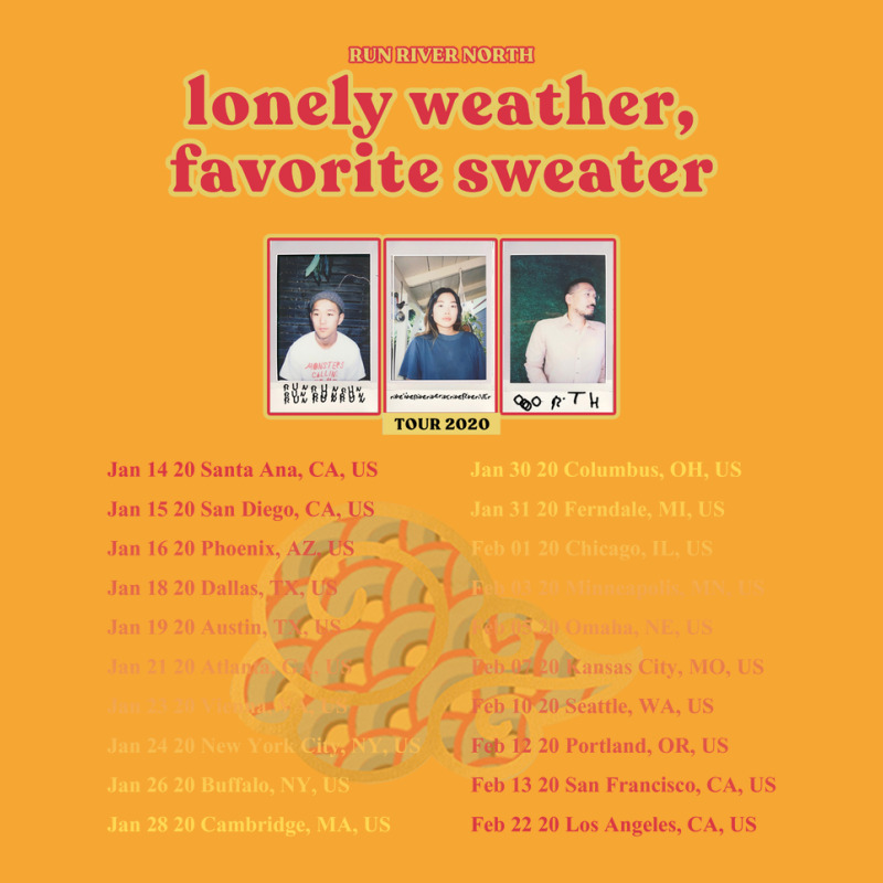 Run River North   Lonely Weather, Favorite Sweater Tour 2020 Back Basic T-shirt by fikrizain | Artistshot