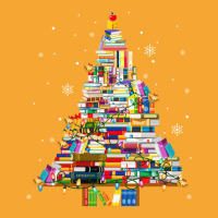 Christmas Library Tree Lights For Librarian And Book Lover Long Sleeve Basic T-shirt | Artistshot