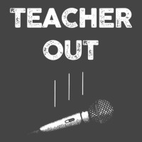 Retired Teacher Out Mic Drop Retirement End Of School Year Basic T-shirt | Artistshot