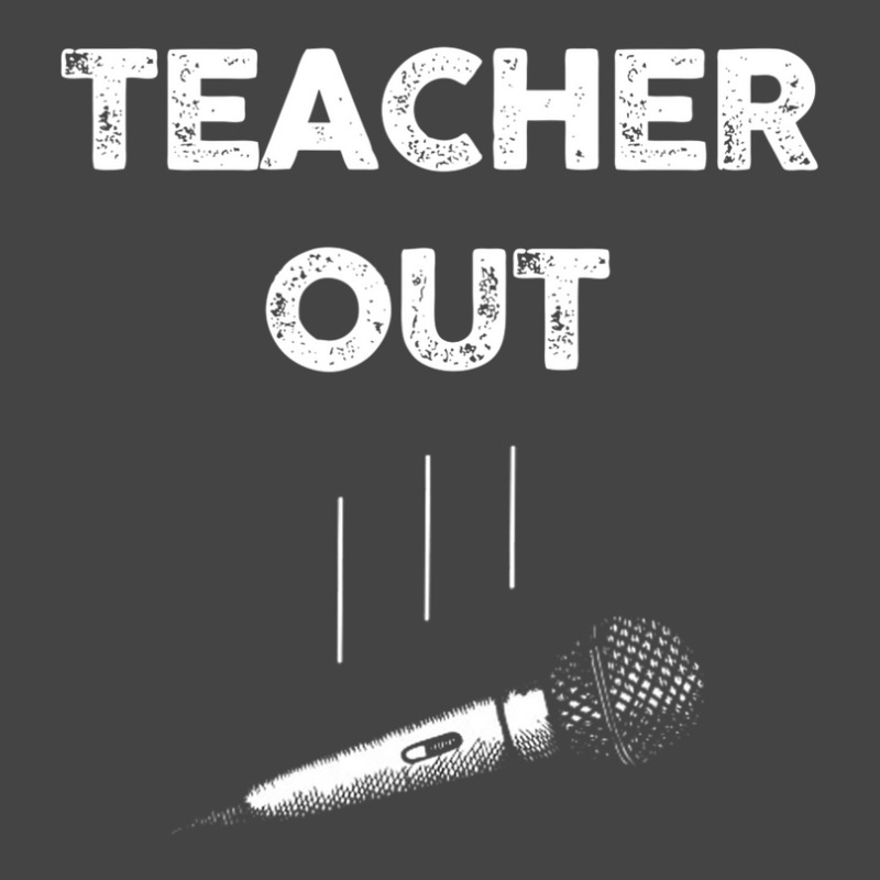 Retired Teacher Out Mic Drop Retirement End Of School Year Basic T-shirt | Artistshot