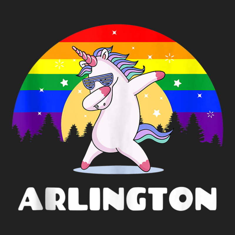 Arlington Texas   Lgbtq Gay Pride Rainbow Tank Top Basic T-shirt by cm-arts | Artistshot