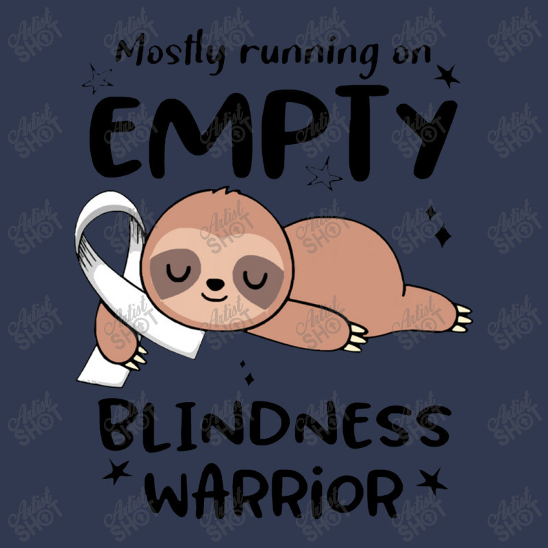 Blindness Awareness  Mostly Running On Empty Blindness Warrior Basic T-shirt by salamansik | Artistshot