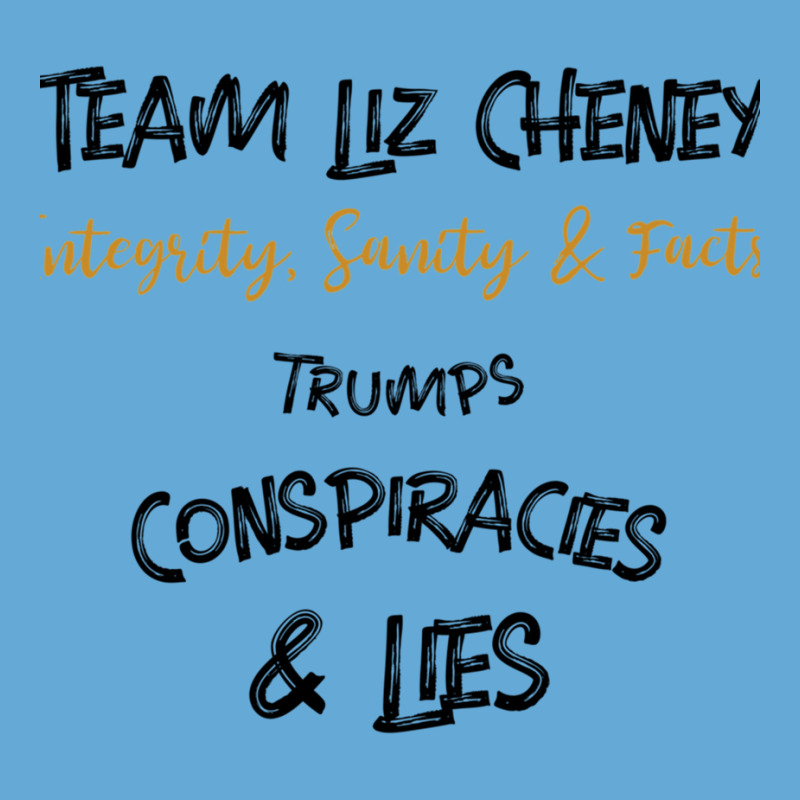 Team Liz Cheney Integrity, Sanity Amp Facts Trumps Conspiracies Lies B Basic T-shirt | Artistshot