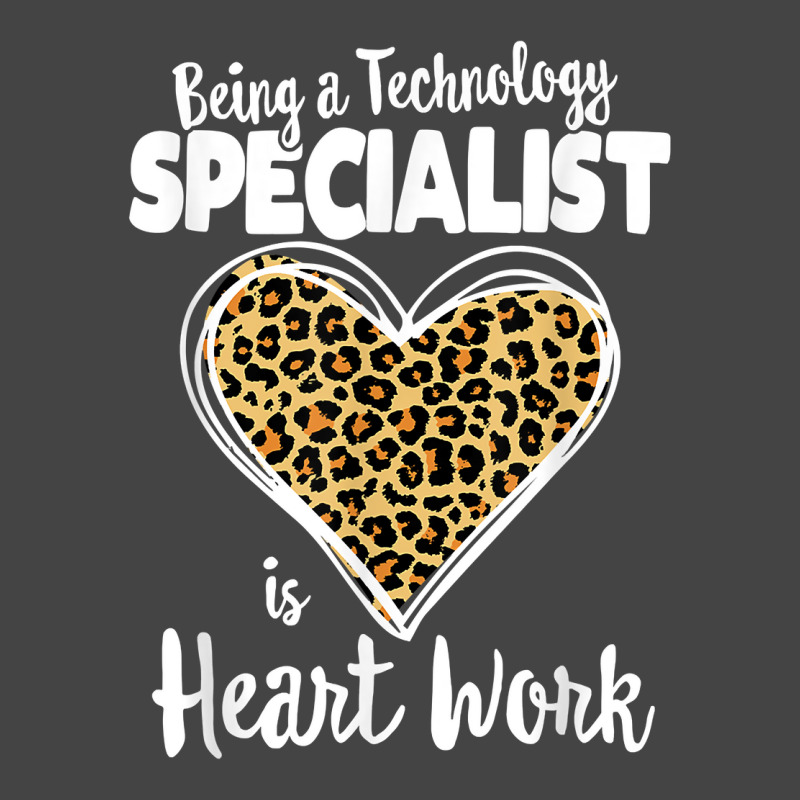 Being A Technology Specialist Is Heart Work, Teacher Leopard T Shirt Basic T-shirt by cm-arts | Artistshot