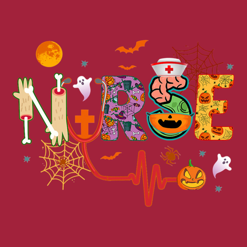 Nurse Halloween Costume Stethoscope Heartbeat Pumpkin Basic T-shirt | Artistshot