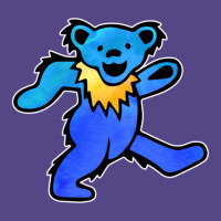 Blue Grateful Dancing Hippie Classic Rock Dead Bear Basic T-shirt | Artistshot