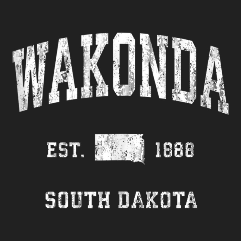 Wakonda South Dakota Sd Vintage Athletic Sports Design Tank Top Basic T-shirt by cm-arts | Artistshot