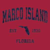 Marco Island Florida Fl Vintage Athletic Navy Sports Design Tank Top Basic Youth T-shirt | Artistshot