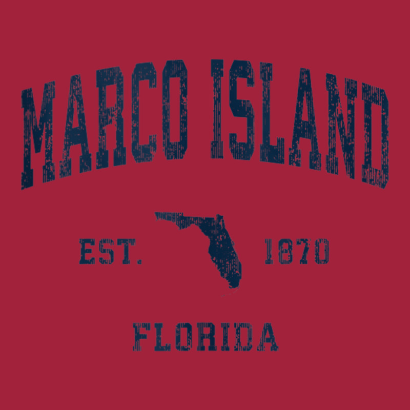 Marco Island Florida Fl Vintage Athletic Navy Sports Design Tank Top Basic Youth T-shirt by cm-arts | Artistshot