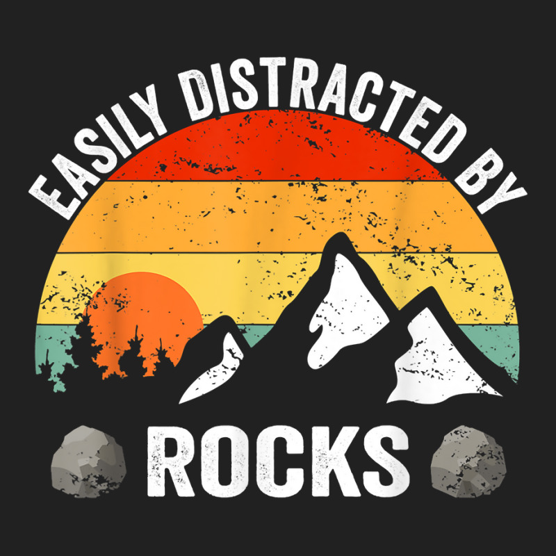 Easily Distracted By Rocks Geologist Geology T Shirt Basic Youth T-shirt by cm-arts | Artistshot