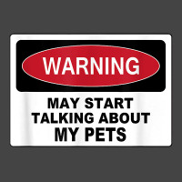 Warning Talking Abt My Pets Dog Cat Fish Graphic Novelty Fun T Shirt Basic Youth T-shirt | Artistshot