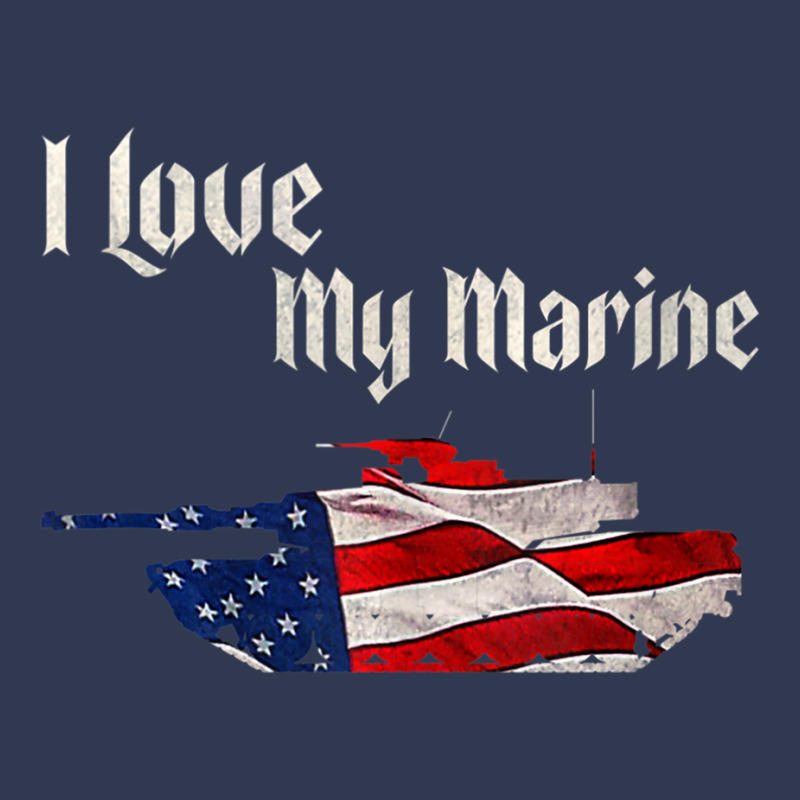 Distressed Support Military I Love My Marine Flag Marine Tank Top Basic Youth T-shirt by cm-arts | Artistshot