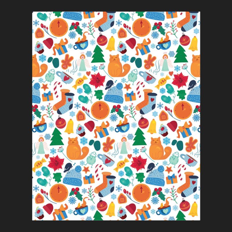 Cozy-winter-cartoon-seamless-pattern---winter-christmas- Basic T-shirt by RobrertDunn | Artistshot