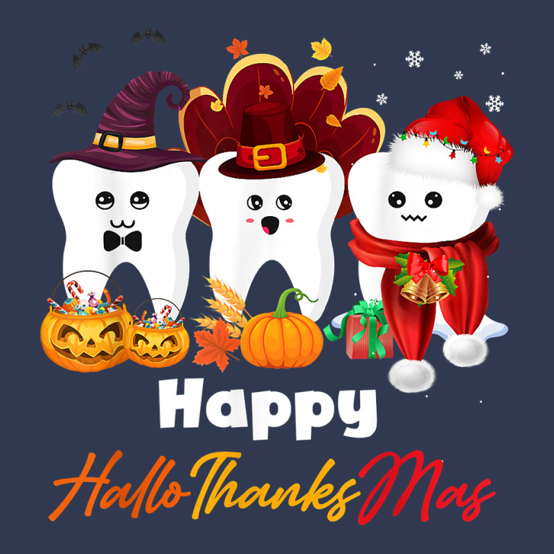 Teeth Hallothanksmas Halloween Thanksgiving Christmas Dental T Shirt Basic T-shirt | Artistshot