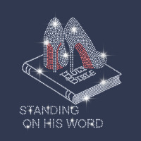 Womens Stand On His Word Bible Christian Bling Rhinestone Tee V Neck T Basic T-shirt | Artistshot