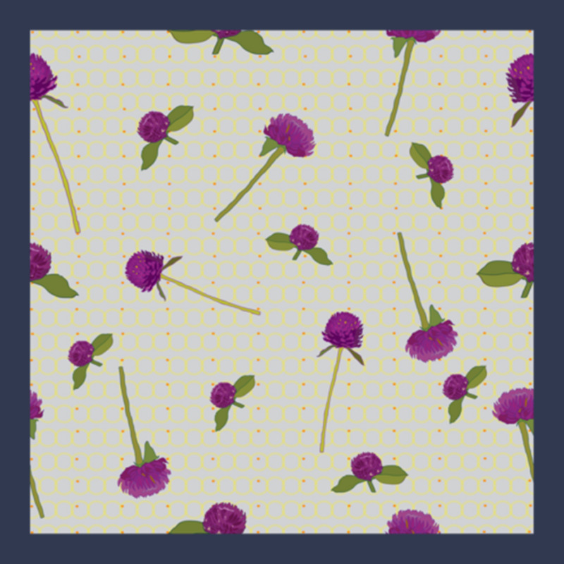 Globe Amaranth Vadamalli Seamless Pattern For Onam Trends Basic T-shirt by cm-arts | Artistshot