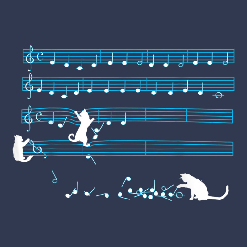 Cat Music Notes Kitty Musician Composer Instrumentalist Basic T-shirt by MaraRojas | Artistshot