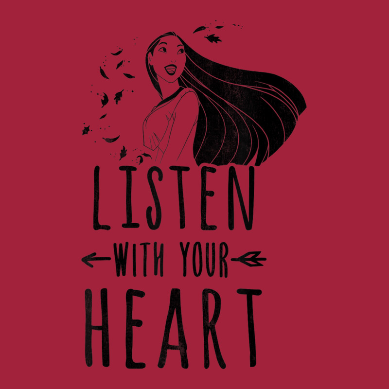 Funny Pocahontas Listen With Your Heart Graphic Basic T-shirt | Artistshot