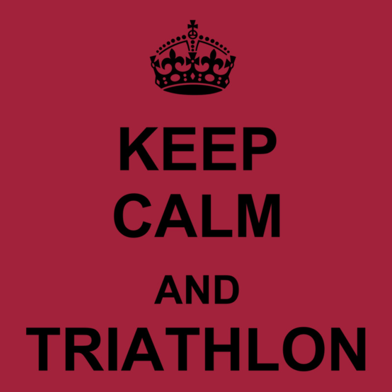 Keep Calm And Triathlon Basic T-shirt by cm-arts | Artistshot