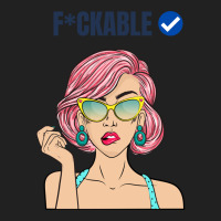 Fuckable Verified Blue Tick - Dark Humor Design Basic T-shirt | Artistshot