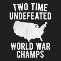 Two Time Ww1 Ww2 American Flag Champions T Shirt Basic Youth T-shirt | Artistshot