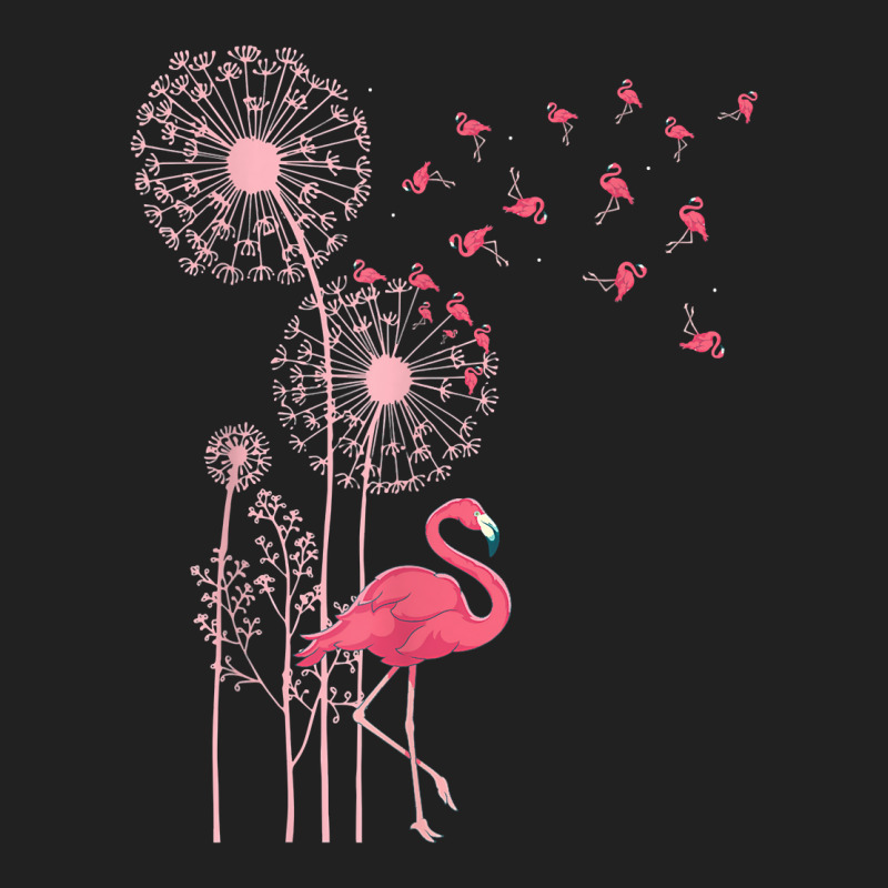 Flower Dandelion Exotic Animal Tropical Bird Pink Flamingo T Shirt Basic Youth T-shirt by cm-arts | Artistshot